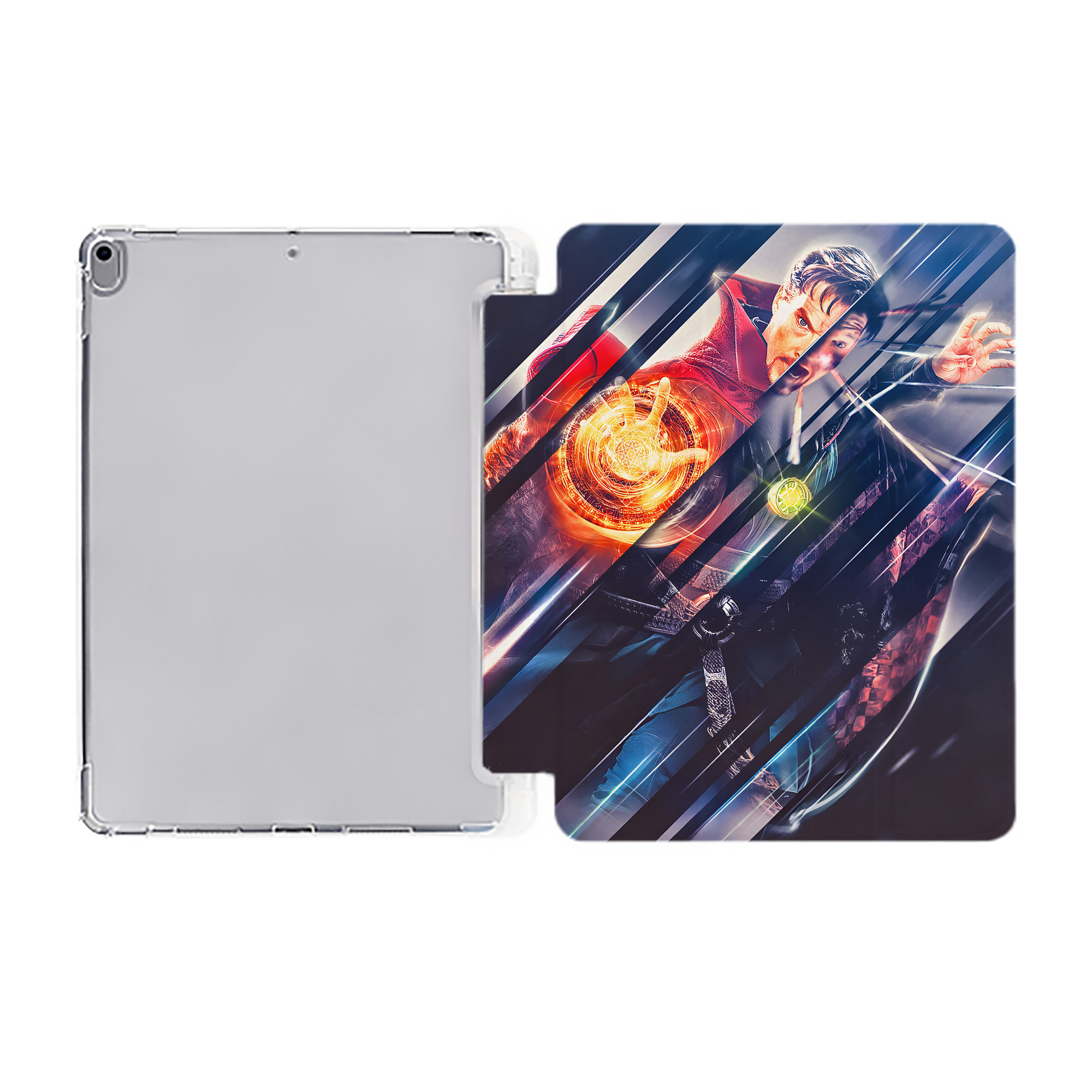 （画像用） アベンジャーズ The Avengers IPad ケース ペン収納付き 三つ折りスタンド PUレザー×シリコン 対応機種9.5/10.5/10.9インチ